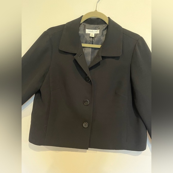 Coldwater Creek Ladies Blazer, black size 12 - Picture 2 of 14